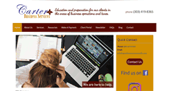 Desktop Screenshot of carterbusinessservices.com